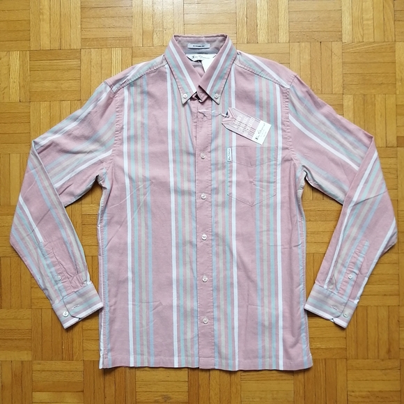 Ben Sherman The Sugarman Pink Shirt Small NWT - Picture 1 of 10